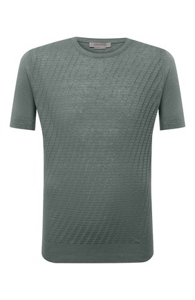 Мужской льняной джемпер CORNELIANI хаки цвета по цене 32300 руб., арт. 87M571-1125146/00 | Фото 1 Мужской льняной джемпер CORNELIANI хаки цвета, арт. 87M571-1125146/00 | Фото 1