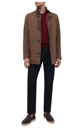 Мужская утепленная куртка CORNELIANI коричневого цвета по цене 77600 руб., арт. 8725Q5-1120149/00 | Фото 2 Мужская утепленная куртка CORNELIANI коричневого цвета, арт. 8725Q5-1120149/00 | Фото 2