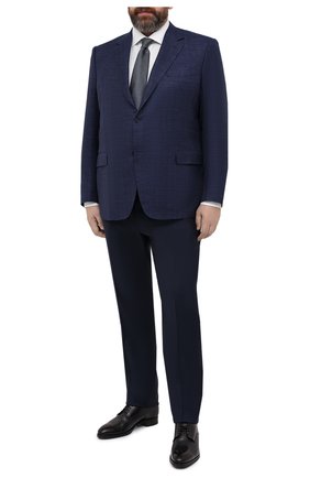 Мужской пиджак из шерсти и шелка CANALI синего цвета по цене 142500 руб., арт. 21280/CU00383/60-64 | Фото 2 Мужской пиджак из шерсти и шелка CANALI синего цвета, арт. 21280/CU00383/60-64 | Фото 2