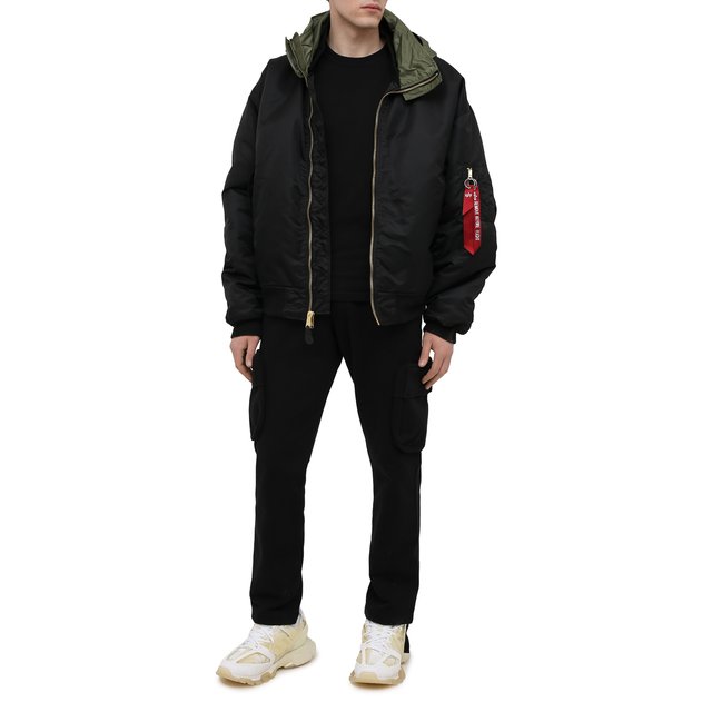 фото Хлопковые брюки-карго off-white