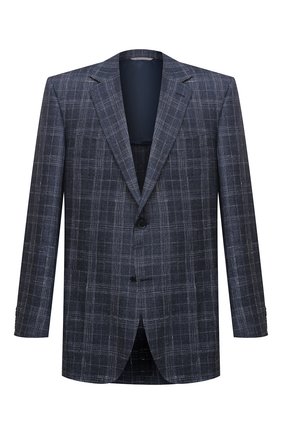 Мужской пиджак из шерсти и шелка CANALI темно-синего цвета по цене 145000 руб., арт. 23288/CF00447/116/60-64 | Фото 1 Мужской пиджак из шерсти и шелка CANALI темно-синего цвета, арт. 23288/CF00447/116/60-64 | Фото 1