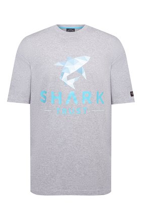 Мужская хлопковая футболка PAUL&SHARK серого цвета по цене 18150 руб., арт. 21411013/C00/3XL-6XL | Фото 1 Мужская хлопковая футболка PAUL&SHARK серого цвета, арт. 21411013/C00/3XL-6XL | Фото 1