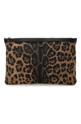 Женская текстильная косметичка DOLCE & GABBANA леопардового цвета по цене 33150 руб., арт. BI1184/AX383 | Фото 1 Женская текстильная косметичка DOLCE & GABBANA леопардового цвета, арт. BI1184/AX383 | Фото 1