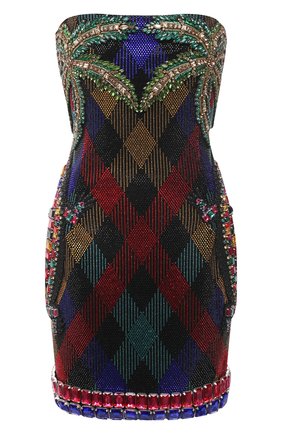 Женское платье из вискозы BALMAIN разноцветного цвета по цене 965500 руб., арт. VF16040/P067 | Фото 1 Женское платье из вискозы BALMAIN разноцветного цвета, арт. VF16040/P067 | Фото 1 (Длина Ж (юбки, платья, шорты): Мини; Женское Кросс-КТ: Платье-одежда; Материал подклада: Синтетический материал; Материал внешний: Вискоза; Случай: Коктейльный, Вечерний; Стили: Гламурный; Рукава: С открытыми плечами)