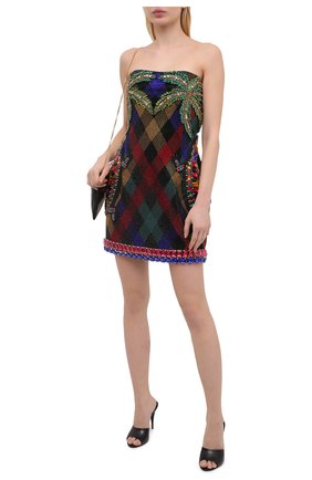 Женское платье из вискозы BALMAIN разноцветного цвета по цене 965500 руб., арт. VF16040/P067 | Фото 2 Женское платье из вискозы BALMAIN разноцветного цвета, арт. VF16040/P067 | Фото 2 (Длина Ж (юбки, платья, шорты): Мини; Женское Кросс-КТ: Платье-одежда; Материал подклада: Синтетический материал; Материал внешний: Вискоза; Случай: Коктейльный, Вечерний; Стили: Гламурный; Рукава: С открытыми плечами)