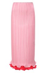 Женская плиссированная юбка VERSACE светло-розового цвета, арт. A89195/1F00732 | Фото 1 (Женское Кросс-КТ: юбка-плиссе, Юбка-одежда; Материал внешний: Синтетический материал; Региональные ограничения белый список (Axapta Mercury): RU; Длина Ж (юбки, платья, шорты): Миди; Стили: Романтичный)