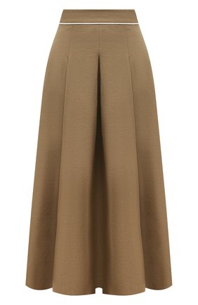 Женская льняная юбка LORO PIANA коричневого цвета по цене 177500 руб., арт. FAL6345 | Фото 1 Женская льняная юбка LORO PIANA коричневого цвета, арт. FAL6345 | Фото 1