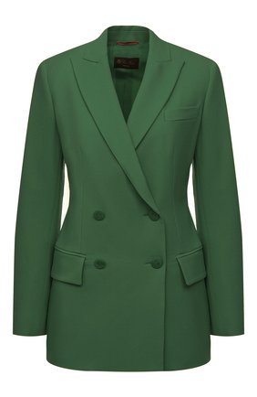 Женский шерстяной жакет LORO PIANA зеленого цвета по цене 284000 руб., арт. FAL5291 | Фото 1 Женский шерстяной жакет LORO PIANA зеленого цвета, арт. FAL5291 | Фото 1
