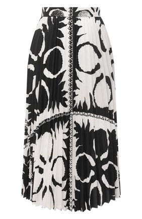 Женская плиссированная юбка REDVALENTINO черно-белого цвета по цене 57800 руб., арт. VR0RAF95/5SA | Фото 1 Женская плиссированная юбка REDVALENTINO черно-белого цвета, арт. VR0RAF95/5SA | Фото 1