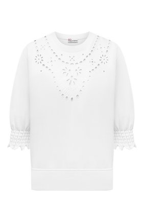 Женский хлопковый свитшот REDVALENTINO белого цвета по цене 0 тенге, арт. VR0MF06K/5W2 | Фото 1 Женский хлопковый свитшот REDVALENTINO белого цвета, арт. VR0MF06K/5W2 | Фото 1 (Женское Кросс-КТ: Свитшот-одежда; Стили: Бохо; Рукава: 3/4; Материал внешний: Хлопок; Длина (для топов): Стандартные; Региональные ограничения белый список (Axapta Mercury): RU)
