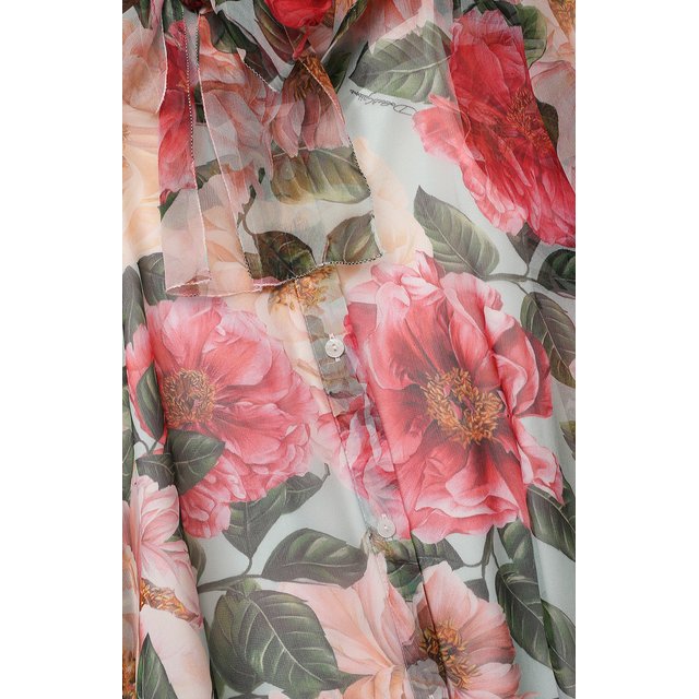 Шелковая блузка Dolce & Gabbana L54S94/IS1FT/8-14 Фото 3