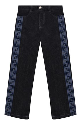 Детские джинсы FENDI темно-синего цвета по цене 39700 руб., арт. JUF033/AEY3/3A-6A | Фото 1 Детские джинсы FENDI темно-синего цвета, арт. JUF033/AEY3/3A-6A | Фото 1 (Материал внешний: Хлопок; Детали: Декор; Региональные ограничения белый список (Axapta Mercury): RU; Ростовка одежда: 4 года | 104 см, 5 лет | 110 см, 6 лет | 116 см)
