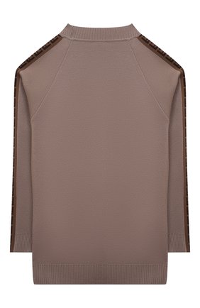 Детский шерстяной кардиган FENDI коричневого цвета по цене 96200 руб., арт. JUG009/A8L9/8A-12+ | Фото 2 Детский шерстяной кардиган FENDI коричневого цвета, арт. JUG009/A8L9/8A-12+ | Фото 2 (Рукава: Длинные; Материал внешний: Шерсть; Мальчики Кросс-КТ: Кардиган-одежда; Региональные ограничения белый список (Axapta Mercury): RU; Ростовка одежда: 10 - 11 лет | 140 - 146см, 12 лет | 152 см, 8 лет | 128 см)