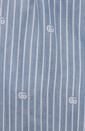 Детские джинсовые шорты GUCCI голубого цвета по цене 21400 руб., арт. 638149/XDBJQ | Фото 3 Детские джинсовые шорты GUCCI голубого цвета, арт. 638149/XDBJQ | Фото 3