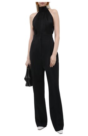 Женский топ SAINT LAURENT черного цвета по цене 105000 руб., арт. 652320/Y3C67 | Фото 2 Женский топ SAINT LAURENT черного цвета, арт. 652320/Y3C67 | Фото 2