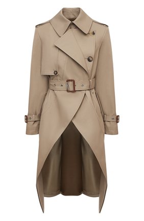 Женский хлопковый тренч ALEXANDER MCQUEEN бежевого цвета по цене 299500 руб., арт. 652155/QFAAA | Фото 1 Женский хлопковый тренч ALEXANDER MCQUEEN бежевого цвета, арт. 652155/QFAAA | Фото 1