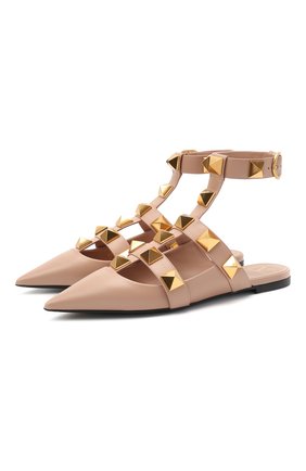 Женские кожаные балетки roman stud runway VALENTINO бежевого цвета по цене 83450 руб., арт. VW0S0BY5/ZWM | Фото 1 Женские кожаные балетки roman stud runway VALENTINO бежевого цвета, арт. VW0S0BY5/ZWM | Фото 1