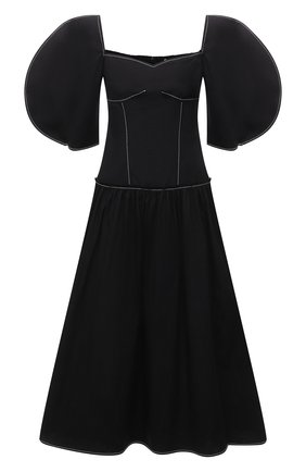Женское хлопковое платье REJINA PYO черного цвета по цене 86400 руб., арт. F317/0RGANIC C0TT0N | Фото 1 Женское хлопковое платье REJINA PYO черного цвета, арт. F317/0RGANIC C0TT0N | Фото 1