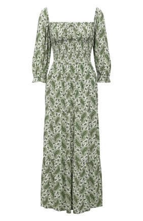 Женское платье из вискозы FAITHFULL THE BRAND зеленого цвета по цене 30900 руб., арт. FF1578-SGP | Фото 1 Женское платье из вискозы FAITHFULL THE BRAND зеленого цвета, арт. FF1578-SGP | Фото 1 (Случай: Повседневный; Длина Ж (юбки, платья, шорты): Миди; Стили: Бохо; Женское Кросс-КТ: Платье-одежда; Рукава: 3/4; Материал внешний: Вискоза)