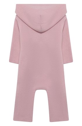 Детский кашемировый комбинезон WOOL&COTTON розового цвета по цене 12850 руб., арт. KMLBR-H | Фото 2 Детский кашемировый комбинезон WOOL&COTTON розового цвета, арт. KMLBR-H | Фото 2