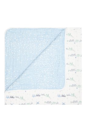 Детского хлопковое одеяло ADEN+ANAIS голубого цвета, арт. ADBC10007 | Фото 1 (Материал: Текстиль, Хлопок; Региональные ограничения белый список (Axapta Mercury): RU)