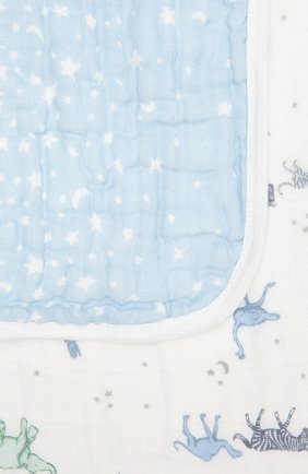 Детского хлопковое одеяло ADEN+ANAIS голубого цвета, арт. ADBC10007 | Фото 2 (Материал: Текстиль, Хлопок; Региональные ограничения белый список (Axapta Mercury): RU)