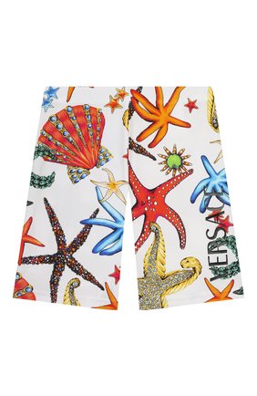Детские шорты VERSACE разноцветного цвета по цене 12050 руб., арт. 1000431/1A00413/4A-6A | Фото 1 Детские шорты VERSACE разноцветного цвета, арт. 1000431/1A00413/4A-6A | Фото 1