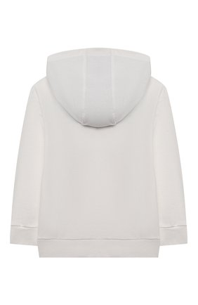Детский хлопковое худи FENDI белого цвета по цене 19900 руб., арт. JMH146/5V0/3A-6A | Фото 2 Детский хлопковое худи FENDI белого цвета, арт. JMH146/5V0/3A-6A | Фото 2