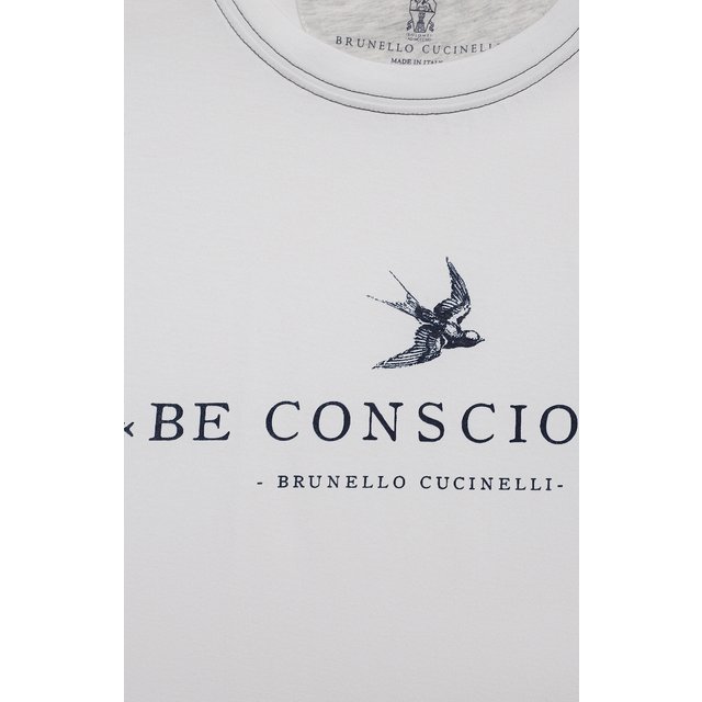 фото Хлопковая футболка brunello cucinelli