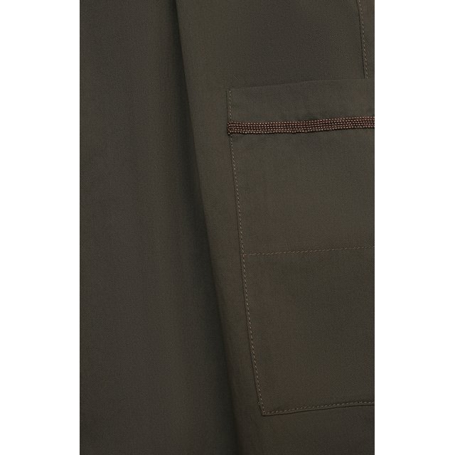Хлопковые брюки Brunello Cucinelli B0F48P033B Фото 3