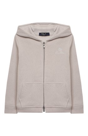 Детский хлопковая толстовка LORO PIANA бежевого цвета по цене 47150 руб., арт. FAL6194 | Фото 1 Детский хлопковая толстовка LORO PIANA бежевого цвета, арт. FAL6194 | Фото 1
