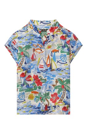 Детский льняная блузка LORO PIANA разноцветного цвета по цене 29950 руб., арт. FAL5904 | Фото 1 Детский льняная блузка LORO PIANA разноцветного цвета, арт. FAL5904 | Фото 1 (Рукава: Короткие; Материал внешний: Лен; Ростовка одежда: 10 - 11 лет | 140 - 146см, 18 мес | 86 см, 4 года | 104 см, 6 лет | 116 см, 8 лет | 128 см)