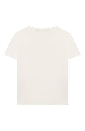 Детская хлопковая футболка LORO PIANA белого цвета по цене 26200 руб., арт. FAL5119 | Фото 2 Детская хлопковая футболка LORO PIANA белого цвета, арт. FAL5119 | Фото 2