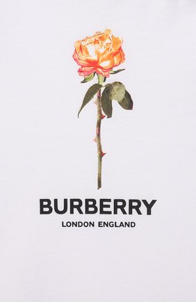 Детский хлопковый комбинезон BURBERRY белого цвета по цене 12700 руб., арт. 8038383 | Фото 3 Детский хлопковый комбинезон BURBERRY белого цвета, арт. 8038383 | Фото 3