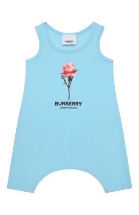 Детское комплект из трех предметов BURBERRY голубого цвета по цене 18400 руб., арт. 8038381 | Фото 3 Детское комплект из трех предметов BURBERRY голубого цвета, арт. 8038381 | Фото 3