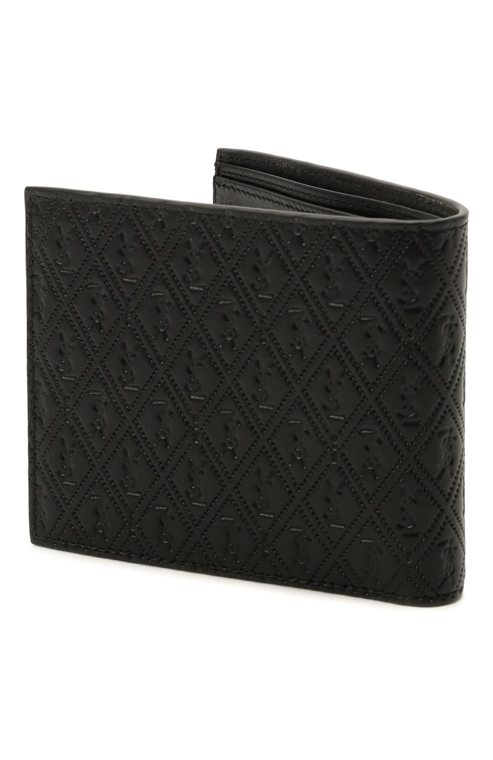 Мужской кожаное портмоне SAINT LAURENT черного цвета по цене 36250 руб., арт. 647151/18G1Z | Фото 2 Мужской кожаное портмоне SAINT LAURENT черного цвета, арт. 647151/18G1Z | Фото 2