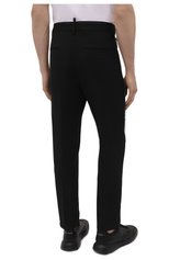 Мужские шерстяные брюки DSQUARED2 черного цвета, арт. S71KB0354/S40320 | Фото 4 (Материал внешний: Шерсть; Длина (брюки, джинсы): Стандартные; Случай: Повседневный; Стили: Гранж)