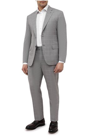 Мужской шерстяной костюм BRIONI серого цвета по цене 299500 руб., арт. RA0B0T/P0A08/PRE C0UTURE | Фото 1 Мужской шерстяной костюм BRIONI серого цвета, арт. RA0B0T/P0A08/PRE C0UTURE | Фото 1