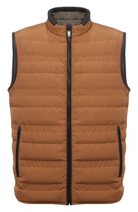 Мужской двусторонний жилет CORNELIANI коричневого цвета по цене 69950 руб., арт. 87C5A8-1120154/00 | Фото 1 Мужской двусторонний жилет CORNELIANI коричневого цвета, арт. 87C5A8-1120154/00 | Фото 1