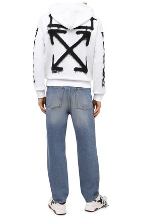 Мужской хлопковое худи OFF-WHITE белого цвета по цене 47000 руб., арт. 0MBB034S21FLE004 | Фото 2 Мужской хлопковое худи OFF-WHITE белого цвета, арт. 0MBB034S21FLE004 | Фото 2