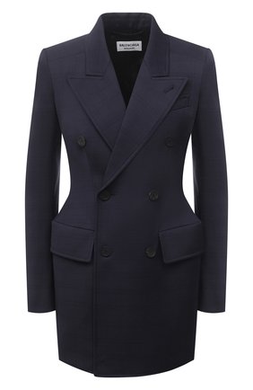 Женский шерстяной жакет BALENCIAGA синего цвета по цене 225500 руб., арт. 571279/TKT12 | Фото 1 Женский шерстяной жакет BALENCIAGA синего цвета, арт. 571279/TKT12 | Фото 1