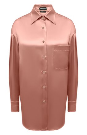 Женская шелковая рубашка TOM FORD розового цвета по цене 133500 руб., арт. CA3189-FAX824 | Фото 1 Женская шелковая рубашка TOM FORD розового цвета, арт. CA3189-FAX824 | Фото 1