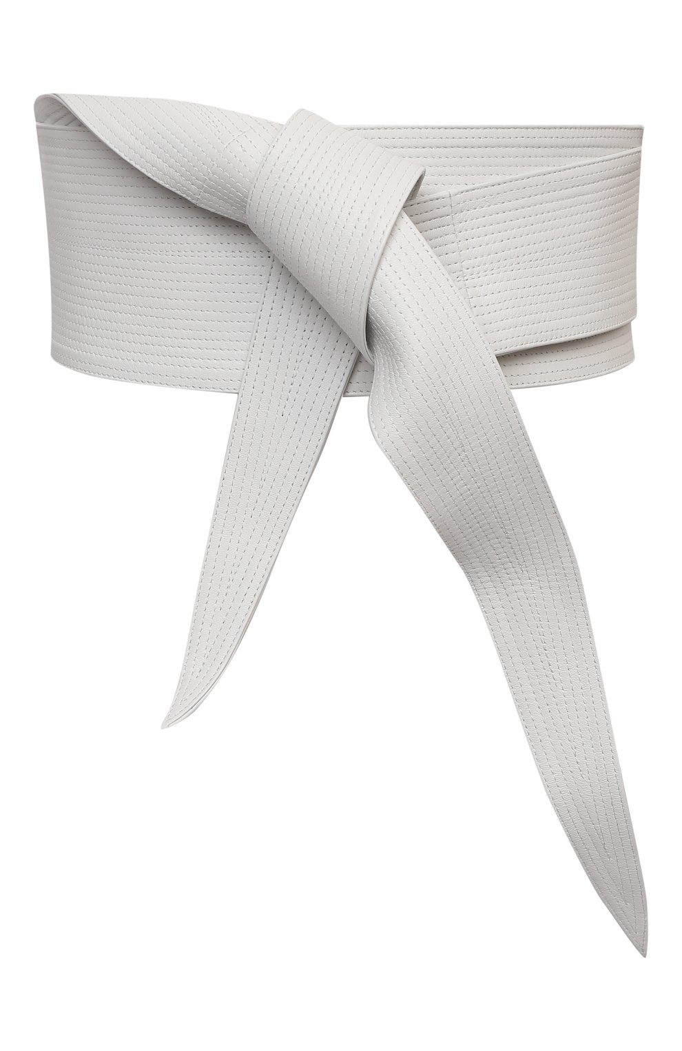 Женский кожаный пояс GIORGIO ARMANI белого цвета, арт. Y1I251/YQA3Y | Фото 1 (Материал: Натуральная кожа; Кросс-КТ: Широкие)