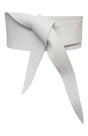Женский кожаный пояс GIORGIO ARMANI белого цвета, арт. Y1I251/YQA3Y | Фото 1 (Кросс-КТ: Широкие; Материал: Натуральная кожа)