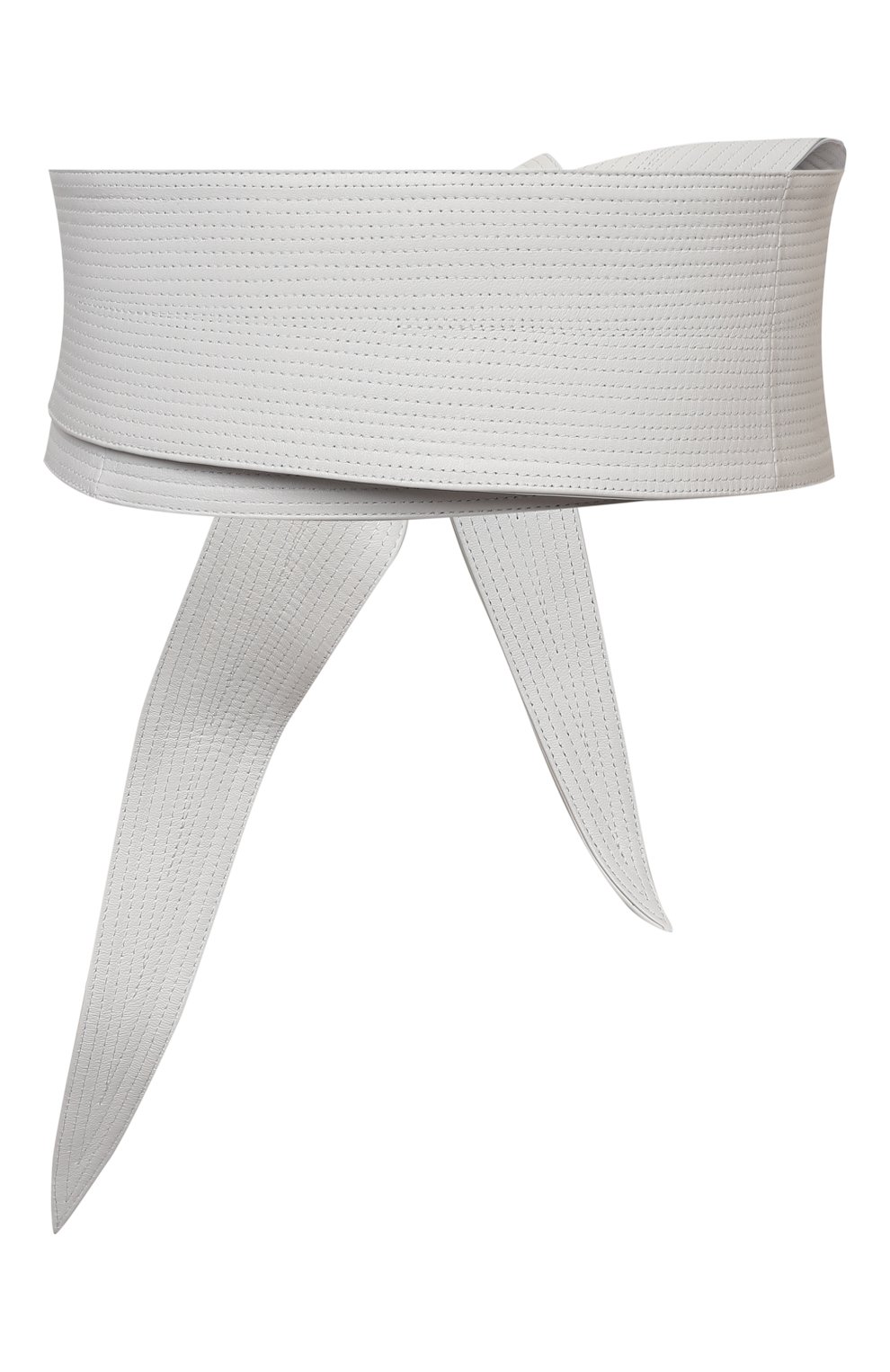 Женский кожаный пояс GIORGIO ARMANI белого цвета, арт. Y1I251/YQA3Y | Фото 2 (Материал: Натуральная кожа; Кросс-КТ: Широкие)