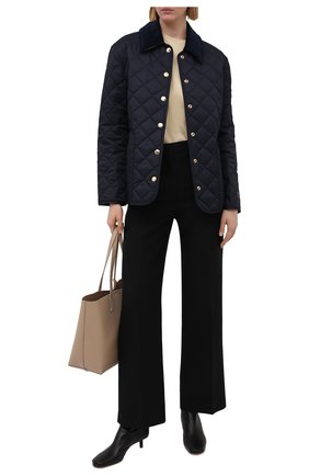 Женская стеганая куртка BURBERRY темно-синего цвета по цене 68450 руб., арт. 8039224 | Фото 2 Женская стеганая куртка BURBERRY темно-синего цвета, арт. 8039224 | Фото 2