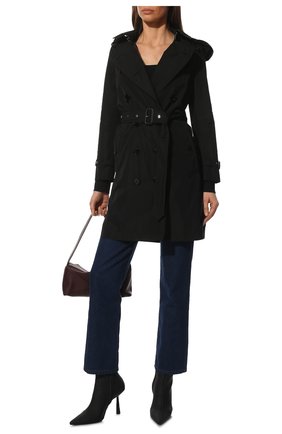 Женский тренч BURBERRY черного цвета по цене 76050 руб., арт. 8033520 | Фото 2 Женский тренч BURBERRY черного цвета, арт. 8033520 | Фото 2