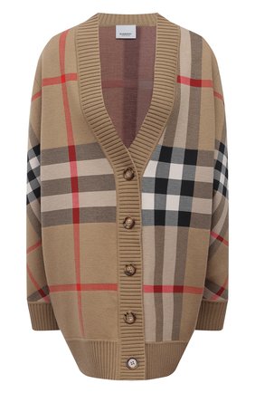 Женский кардиган BURBERRY бежевого цвета по цене 69950 руб., арт. 8039153 | Фото 1 Женский кардиган BURBERRY бежевого цвета, арт. 8039153 | Фото 1