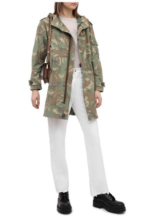 Женская парка SAINT LAURENT хаки цвета по цене 210500 руб., арт. 651609/Y1C79 | Фото 2 Женская парка SAINT LAURENT хаки цвета, арт. 651609/Y1C79 | Фото 2