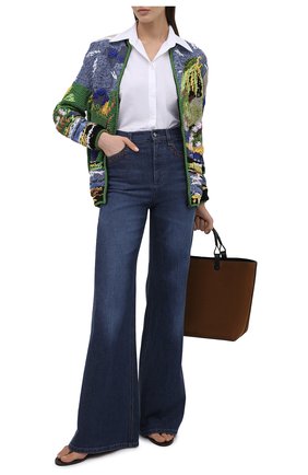Женский кардиган из вискозы и шелка SAINT LAURENT разноцветного цвета по цене 423000 руб., арт. 652744/YAYP2 | Фото 2 Женский кардиган из вискозы и шелка SAINT LAURENT разноцветного цвета, арт. 652744/YAYP2 | Фото 2 (Материал внешний: Вискоза, Шелк; Рукава: Длинные; Длина (для топов): Стандартные; Стили: Бохо; Женское Кросс-КТ: Кардиган-одежда; Региональные ограничения белый список (Axapta Mercury): RU)